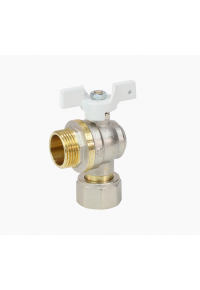 Шаровый кран Aquasfera Standard тип 1123, бабочка, латунь Ду 15-20, Ру 30-40